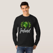 Ireland Shamrock Gaelic Leprechaun Irish St Patric T-Shirt (Vorne ganz)
