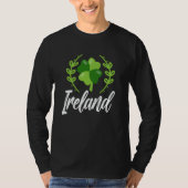 Ireland Shamrock Gaelic Leprechaun Irish St Patric T-Shirt (Vorderseite)