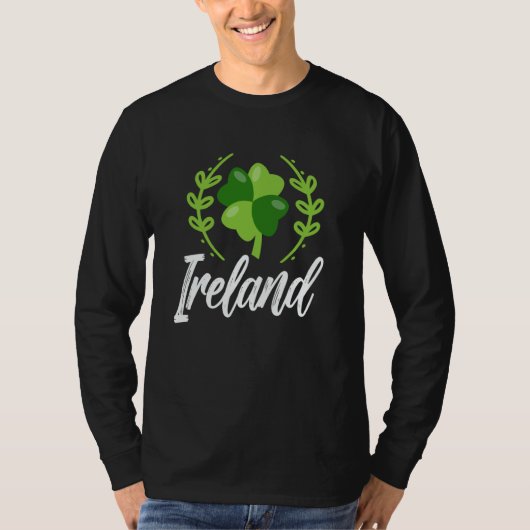 Ireland Shamrock Gaelic Leprechaun Irish St Patric T-Shirt (Vorderseite)
