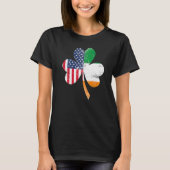 Ireland Shamrock St Patricks Day IRISH US FLAG Pre T-Shirt (Vorderseite)