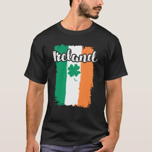 Ireland shamrock St Patrick's Day T-Shirt (Vorderseite)
