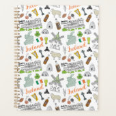 Ireland Sketch Doodle Pattern Planer (Vorderseite)