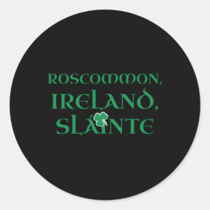 Ireland Slainte C Irish Pride Heritage Landkreis R Runder Aufkleber