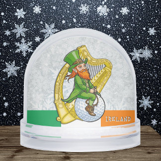 Ireland Snow Globe, Holiday, Harp, Irish Flag Schneekugeln