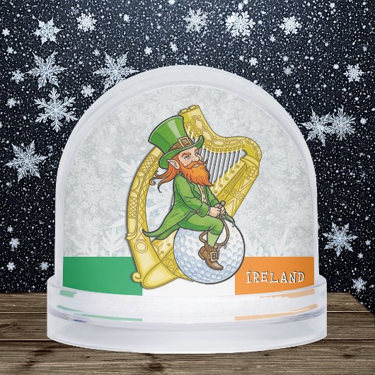 Ireland Snow Globe, Holiday, Harp, Irish Flag Schneekugeln