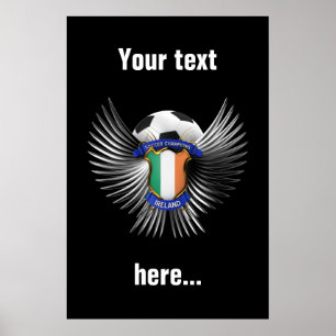 Ireland Soccer Champions Poster