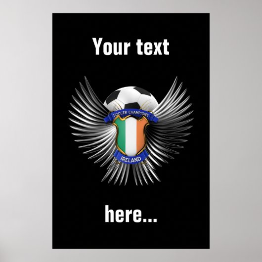 Ireland Soccer Champions Poster (Vorne)