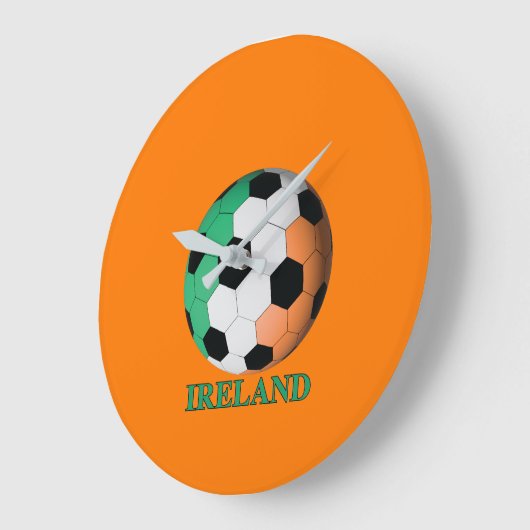Ireland soccer große wanduhr (Winkel)