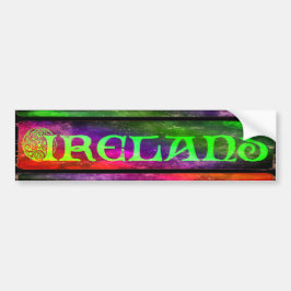 Ireland Sticker, Aufkleber, Regenbogen, bunt Autoaufkleber