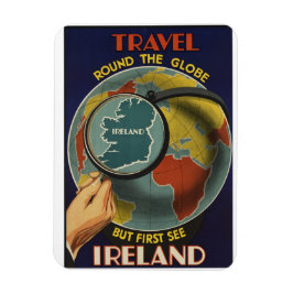 Ireland Vintage Travel Poster Magnet