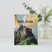 Ireland Vintage Travel Poster Postkarte (Stehend Vorderseite)