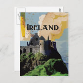 Ireland Vintage Travel Poster Postkarte (Vorne/Hinten)