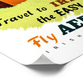 Ireland Vintage Travel Poster restauriert (Ecke)