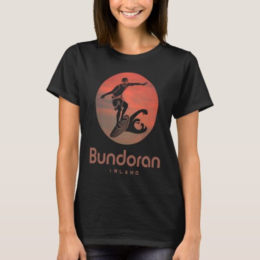Ireland windsurfing surfing surfer Bundora T-Shirt (Vorderseite)