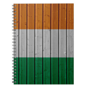 Ireland Wooden Plank Texture Notebook Notizblock