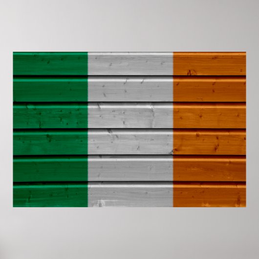 Ireland Woodplank Poster (Vorne)