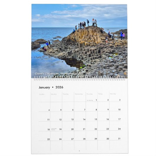 Ireland's Incredible Coast 2026 Calendar Kalender (Jan 2026)