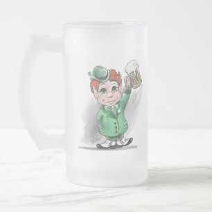 Iren-Beifall! Mattierte Bier-Tasse Mattglas Bierglas