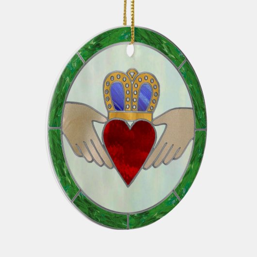 Iren Claddagh Keramik Ornament (Rechts)