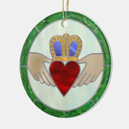 Iren Claddagh Keramik Ornament (Links)
