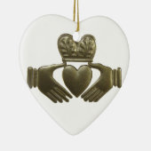 Iren Claddagh Weihnachtsverzierung Keramik Ornament (Rechts)