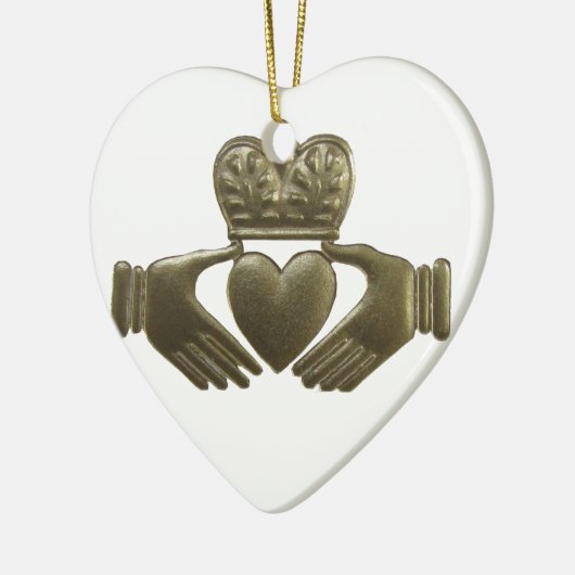 Iren Claddagh Weihnachtsverzierung Keramik Ornament (Links)