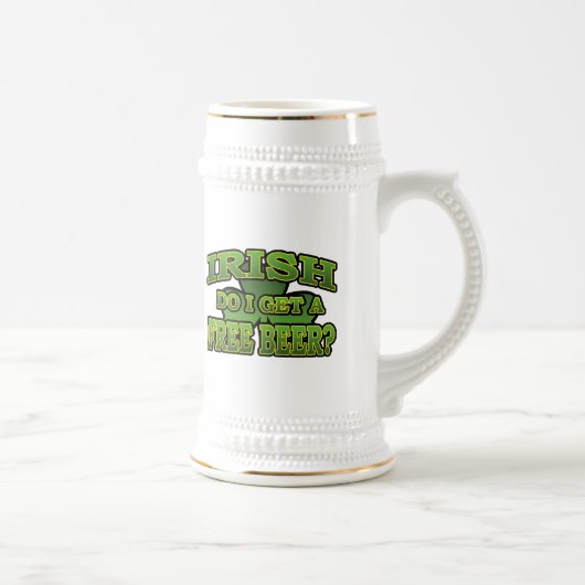 Iren erhalte ich eine freie Bier-Tasse Bierglas (Rechts)