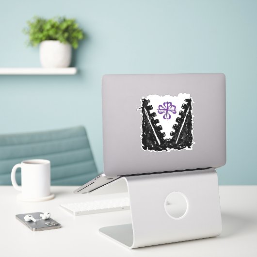 Iren Fyrd Aufkleber (Laptop auf Schreibtisch)