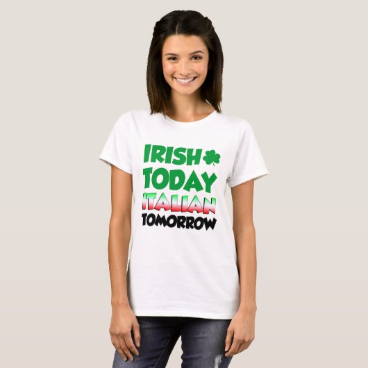 Iren-heute Italiener morgen T-Shirt (Vorne ganz)