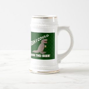 Iren I konnten dieses Bier, lustiges T-Rex trinken Bierglas
