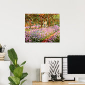 Iren im Garten von Monet Poster (Heimbüro)