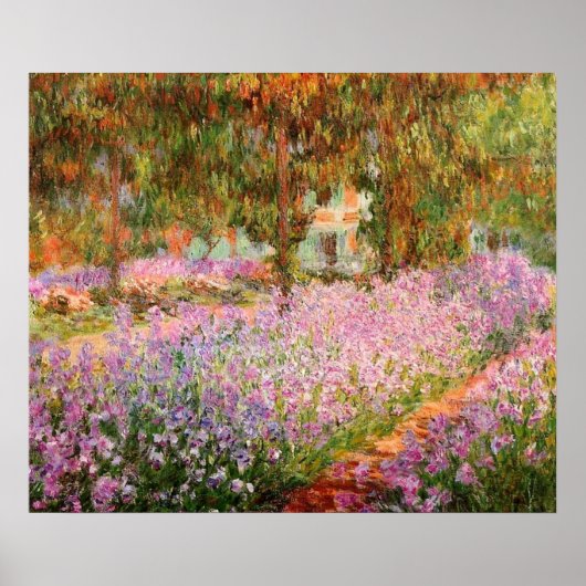 Iren im Garten von Monet Poster (Vorne)