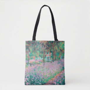 Iren im Garten von Monet Tasche