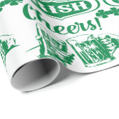 Iren-Irland-Geschenk-Packpapier Geschenkpapier (Rolleneckpunkt)