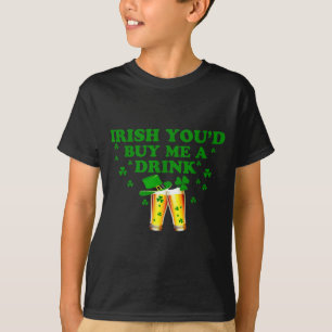 Iren kaufen ein Getränk lustig Trinken St. Patrick T-Shirt