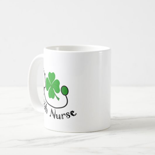Iren-Krankenschwester-Geschenke, grüner Kaffeetasse (Vorderseite Links)