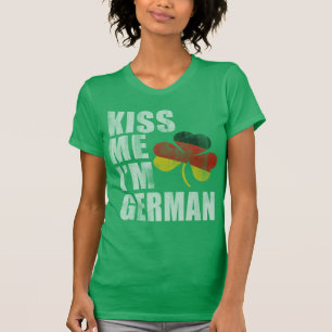 Iren küssen mich, den ich Deutsch-St Patrick Tag T-Shirt