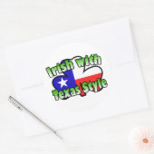 Iren mit Texas-Art-Aufkleber Runder Aufkleber (Umschlag)