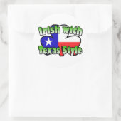Iren mit Texas-Art-Aufkleber Runder Aufkleber (Tasche)