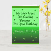 Iren mustern Geburtstag Karte (Gelbe Blume)