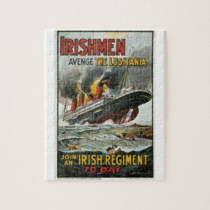 Iren rächen das Lusitania_Propaganda-Poster Puzzle