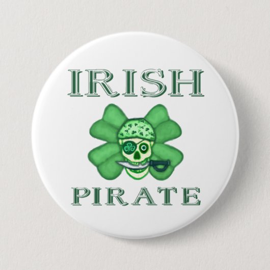 Iren-St Patrick Tag kapert Knopf Button (Vorderseite)