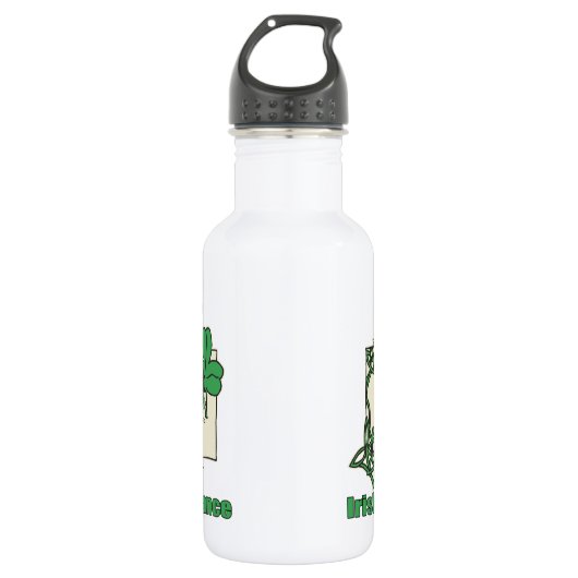 Iren-Tanz-Herz Edelstahlflasche (Vorderseite)