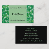 Iren-Tanz - Visitenkarteschablone Visitenkarte (Vorne/Hinten)