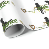 Iren-Tanz Wordle Packpapier (Rolleneckpunkt)