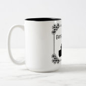 Iren tanzen keltische Knoten Feis Mama Zweifarbige Tasse (Links)