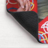 Iren tanzen rotes Kleid Mousepad (Ecke)