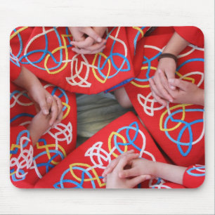 Iren tanzen rotes Kleid Mousepad