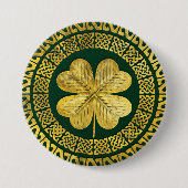 Iren vierblättriges Kleeblatt mit keltischem Button (Vorderseite)
