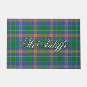 Iren-Vista-Clan MacAuliffe McAuliffe Tartan Fußmatte (Vorderseite)